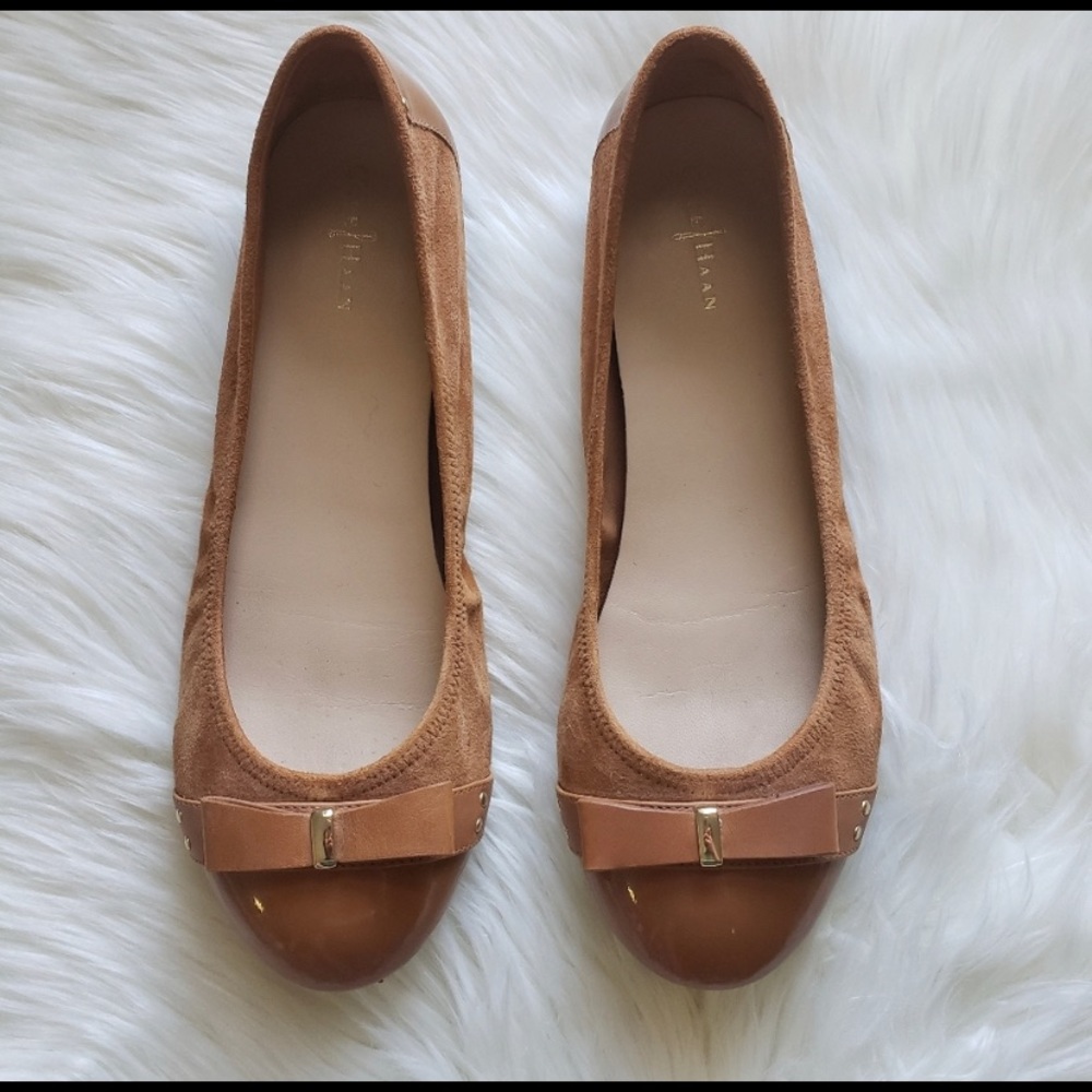 COLE HAAN ballet flats with bow detail